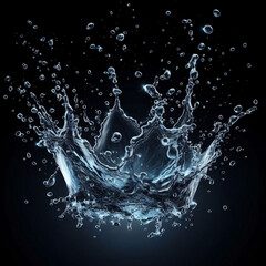 Dynamic Water Splash Isolated for Creative Use