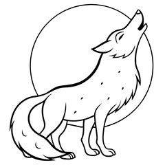 wolf vinyl illustration