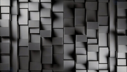 3D geometric dark gray blocks wallpaper with cube background Charcoal checkered spectrum 4k 8k big screen HD wallpaper