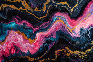 Abstract marbling acrylic paint background