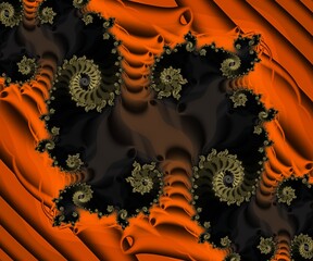 Computer generated abstract colorful fractal artwork - 790687657
