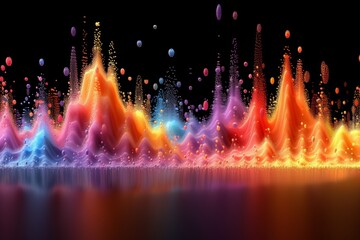 Fototapeta premium Colorful Background With Bubbles