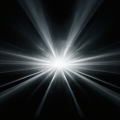 Obraz premium AI generated illustration of a bright white starburst shines against a dark backdrop