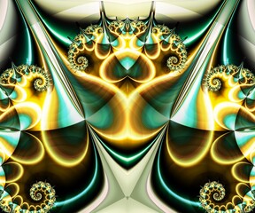 Computer generated abstract colorful fractal artwork - 790689679