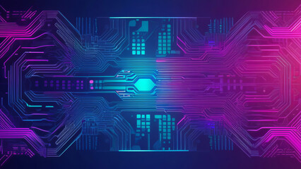 Obraz premium Abstract background. Geometric patterns with gradient color transitions, emphasizing innovation. Geometric stripe line art design. Futuristic technology concept.