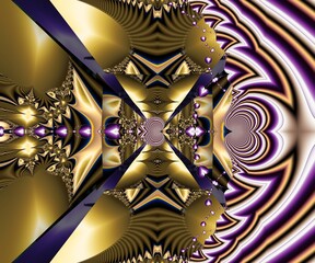 Computer generated abstract colorful fractal artwork - 790693096