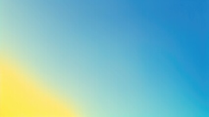 Cyan and Blue yellow gradient grainy background