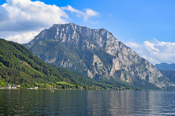 Lake Traun Traunsee in Upper Austria summer season - 790693472