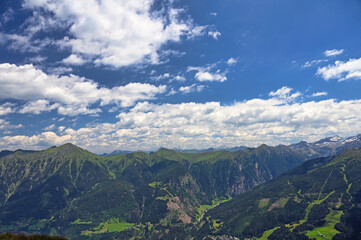 Stubnerkogel mountains landscape Bad Gastein summer season