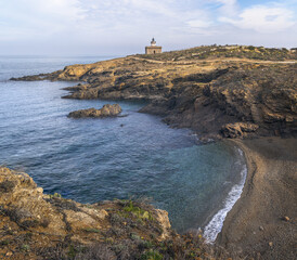 S'Arenal Lighthouse in Port de la Selva, Catalonia