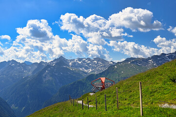 Viewpoint on Stubnerkogel mountains landscape Austria - 790694013