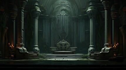 Church of the holy trinity. AI generated art illustration.