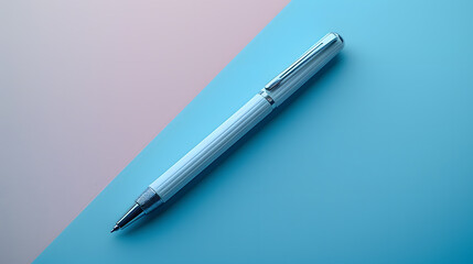 Minimalistic Desk Scene - A Lone Pen under Soft Lighting for Design Needs