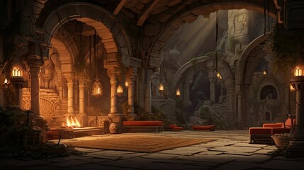 Obraz premium Church of the holy trinity. AI generated art illustration.