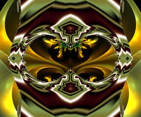 Computer generated abstract colorful fractal artwork - 790695650