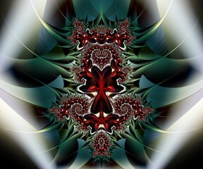 Computer generated abstract colorful fractal artwork - 790696011