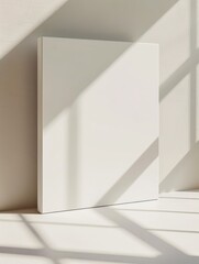 Pristine White Canvas in Empty Room | Minimalist Artwork Photography