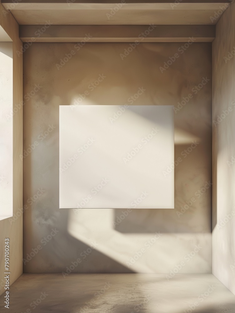 Poster ceiling suspended blank canvas swaying motion abstract art masterpiece display (68 zeichen)