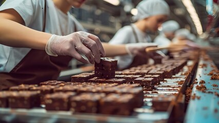 Efficient Teamwork in Energy Bar Production. Concept Productivity, Collaboration, Energy Bar Ingredients, Workflow Optimization, Quality Control