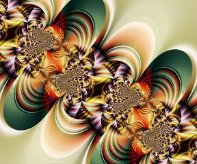 Computer generated abstract colorful fractal artwork - 790706231