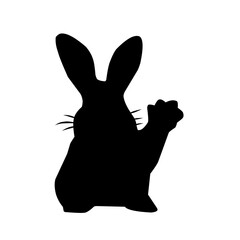 Bunny silhouette, rabbit silhouette bundle