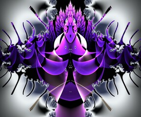 Computer generated abstract colorful fractal artwork - 790707424