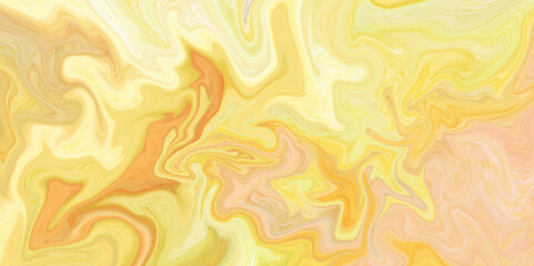 Red and yellow fluid oil liquid acrylic mix swirl background. creative stone lava liquid marble acrylic artistic wallpaper texture.