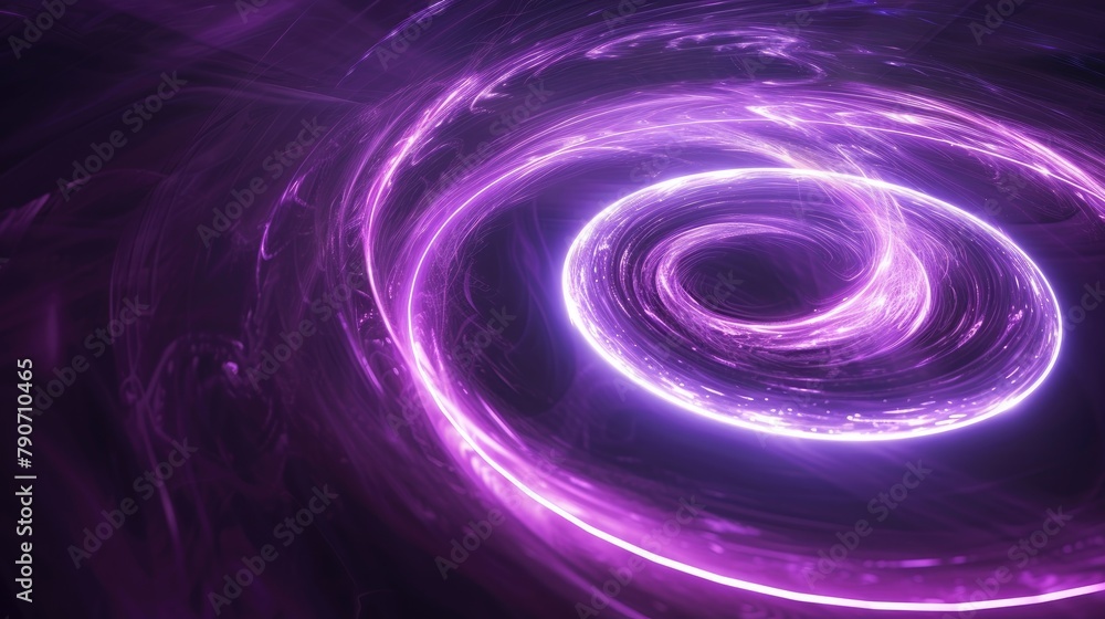 Poster neon circular patterns with space for text against a black backdrop vibrant led lights captured in a