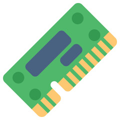 ram vector icon flat style. perfect use for logo, presentation, website, and more. modern icon design color style