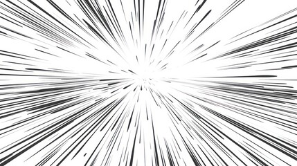 Comic Speed ​​Lines Collection. Dynamic Lines Or Rays