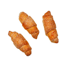 Fresh croissant isolated on a white background