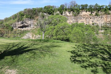 Le canyon de Bozouls, couramment appelé le trou de Bozouls, village de Bozouls, département de...