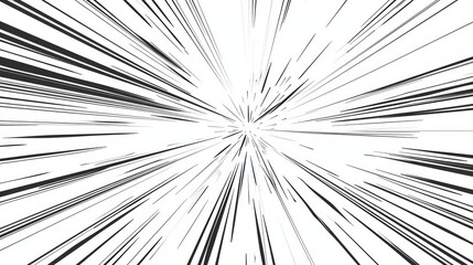 Comic Speed ​​Lines Collection. Dynamic Lines Or Rays