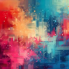 Full color abstract background,ai generation