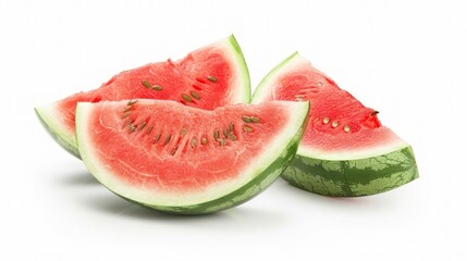 fresh watermelon on a white and isolated background