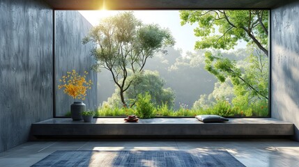 Serene Forest View Lounge