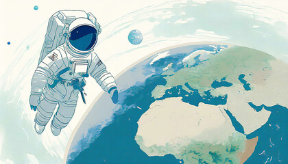 우주 여행을 그리다