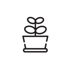 Flower Gardening Nature Line Icon