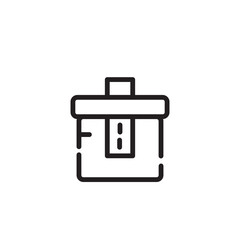 Household Kitchen Pot Line Icon