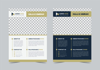 New Hajj & Umrah Flyer Template | A4 | Print Ready
