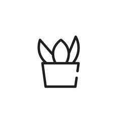 Interior Leaves Nature Line Icon