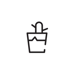 Pot Styling Vase Line Icon