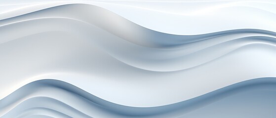 Fototapeta premium Soft, gentle waves in a modern minimalist 3D design, subtle energy background