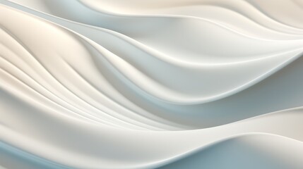 Soft modern waves in a 3D minimal design, subtle and flowing