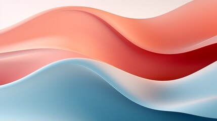 Soft wave background in pastel colors, minimal style, realistic 3D illustration,