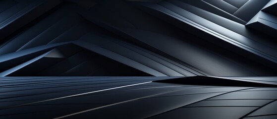 Dark 3D diagonal ridges, minimalist tech-inspired wallpaper
