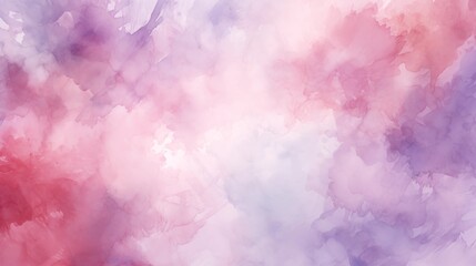 Fototapeta premium A dreamy pastel pink and purple abstract watercolor background