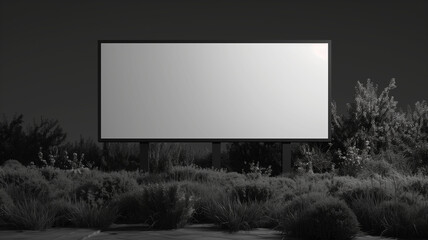 A blank billboard for advertising