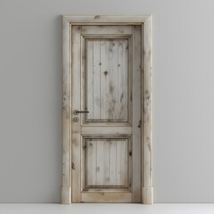 Elegant Classic White Panel Door with Decorative Elements