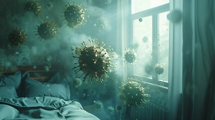 virus entering through window into bedroom